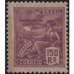 RHM 182 - 150 réis - Aviação - roxo