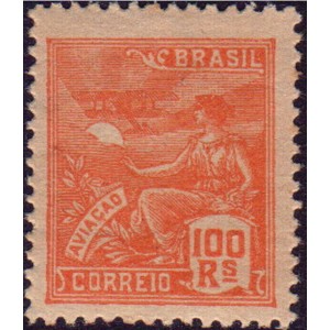 RHM 197 - 100 Réis - Aviação - laranja