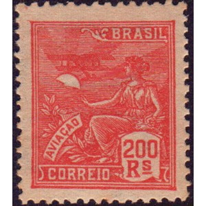 RHM 214 - 200 Réis - Aviação - vermelho