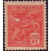 RHM 184 - 200 Réis - Aviação - vermelho